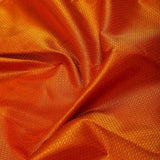 Reddish Orange Bridal Silk Saree