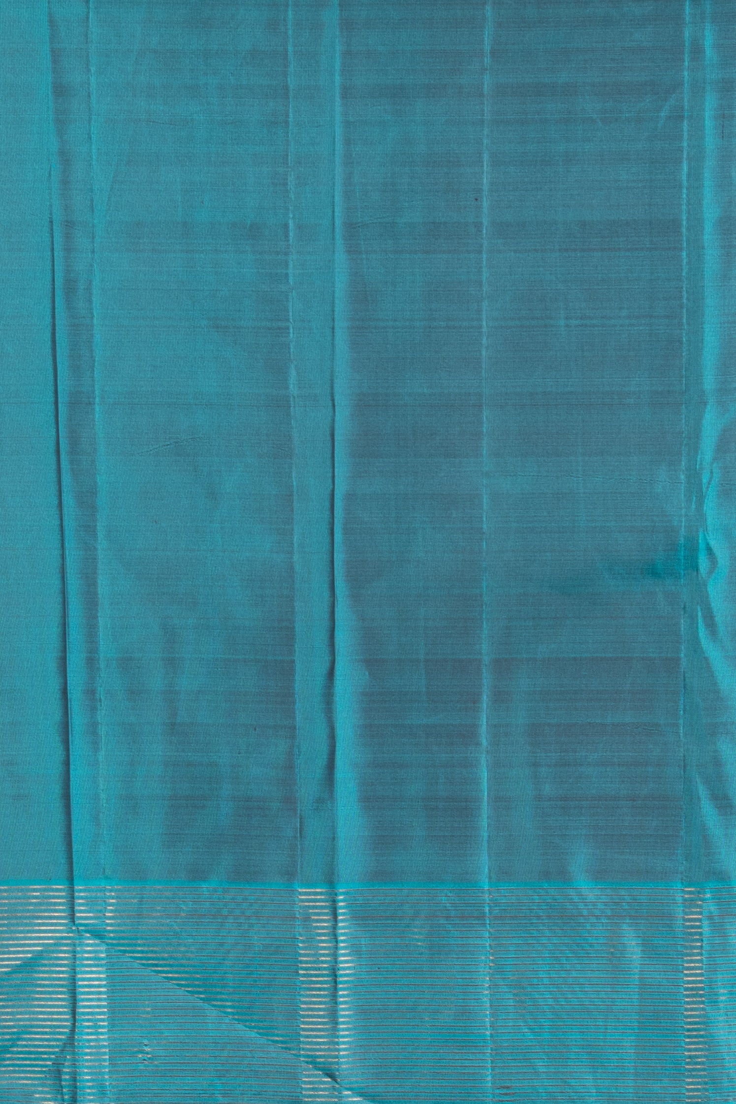 Clay Orange And Teal Pure Soft Silk Saree
