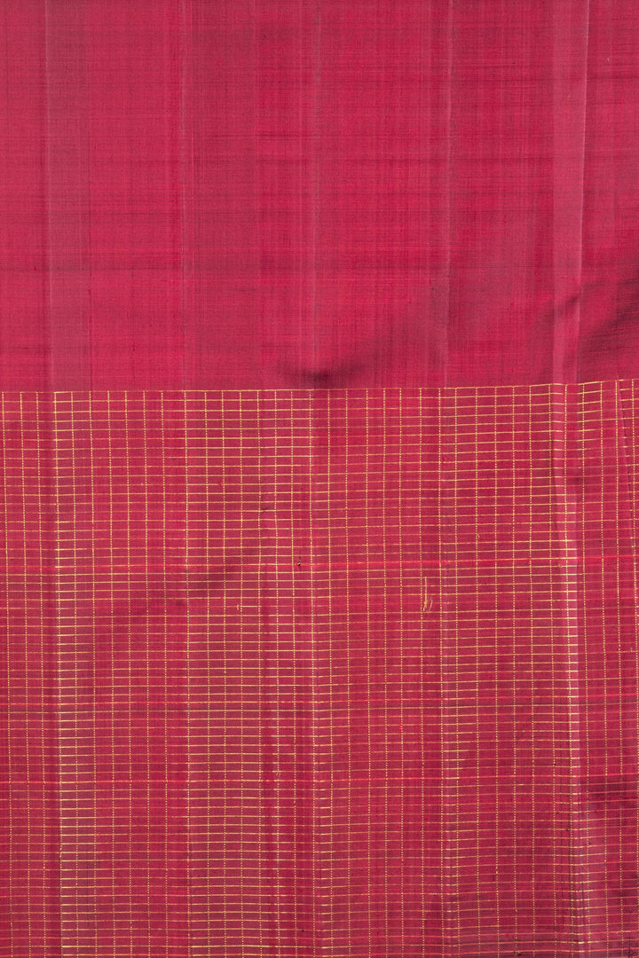 Maroon Traditional Kanjipuram Silk Saree