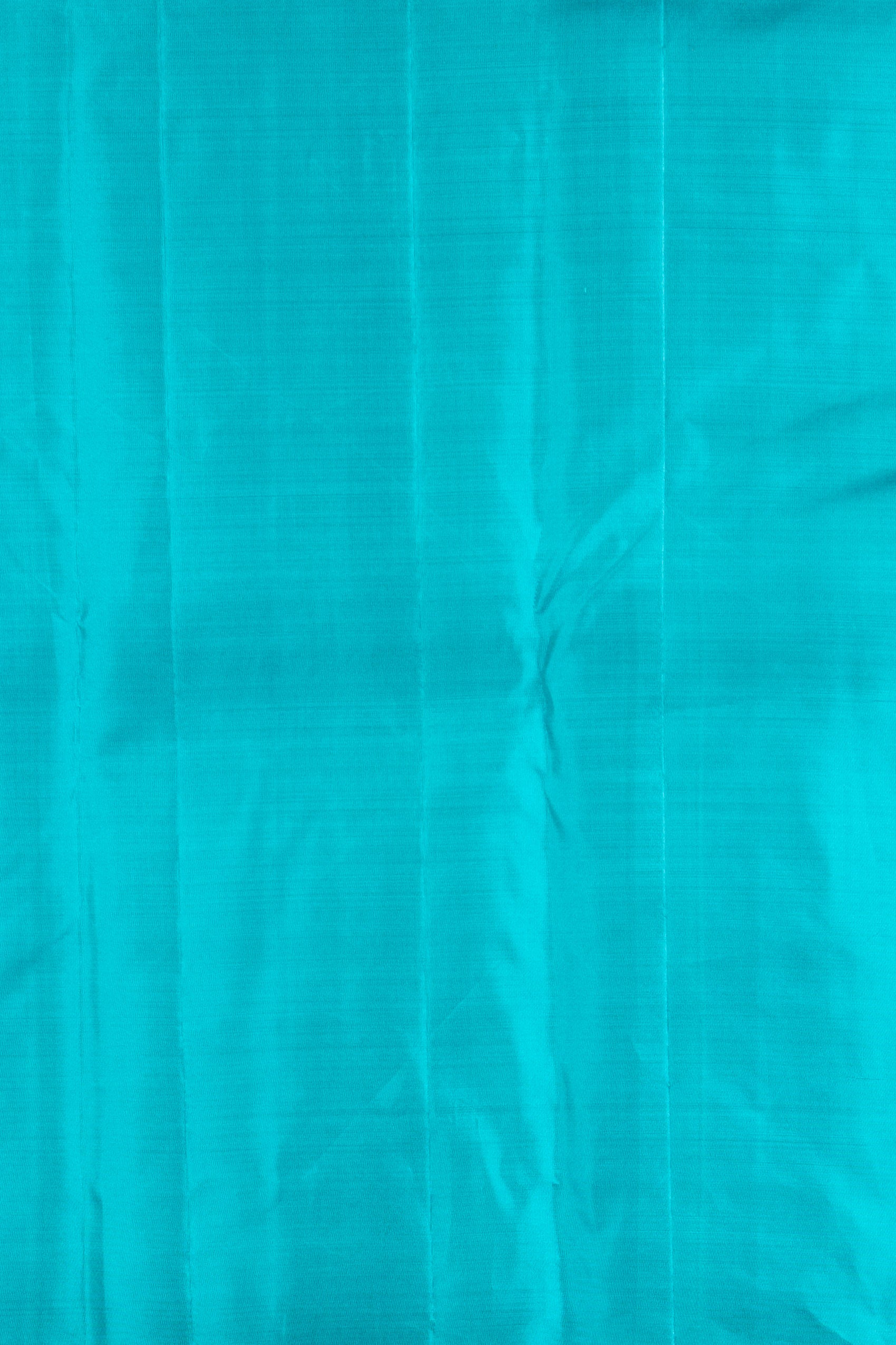 Blue Grey And Teal Borderless Silk Saree