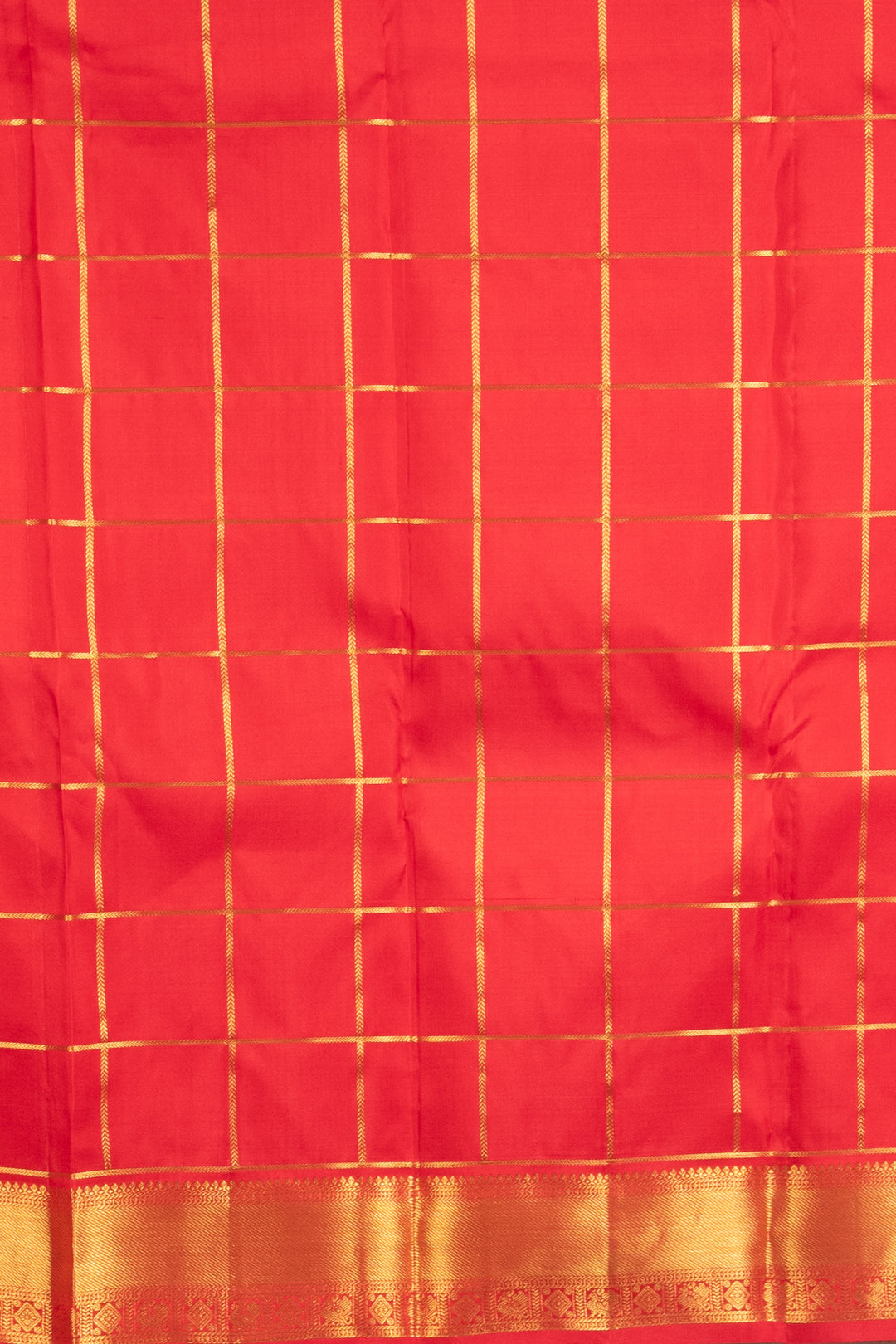 Red And Blue Paalum Pazhamum Kanchipuram Silk Saree