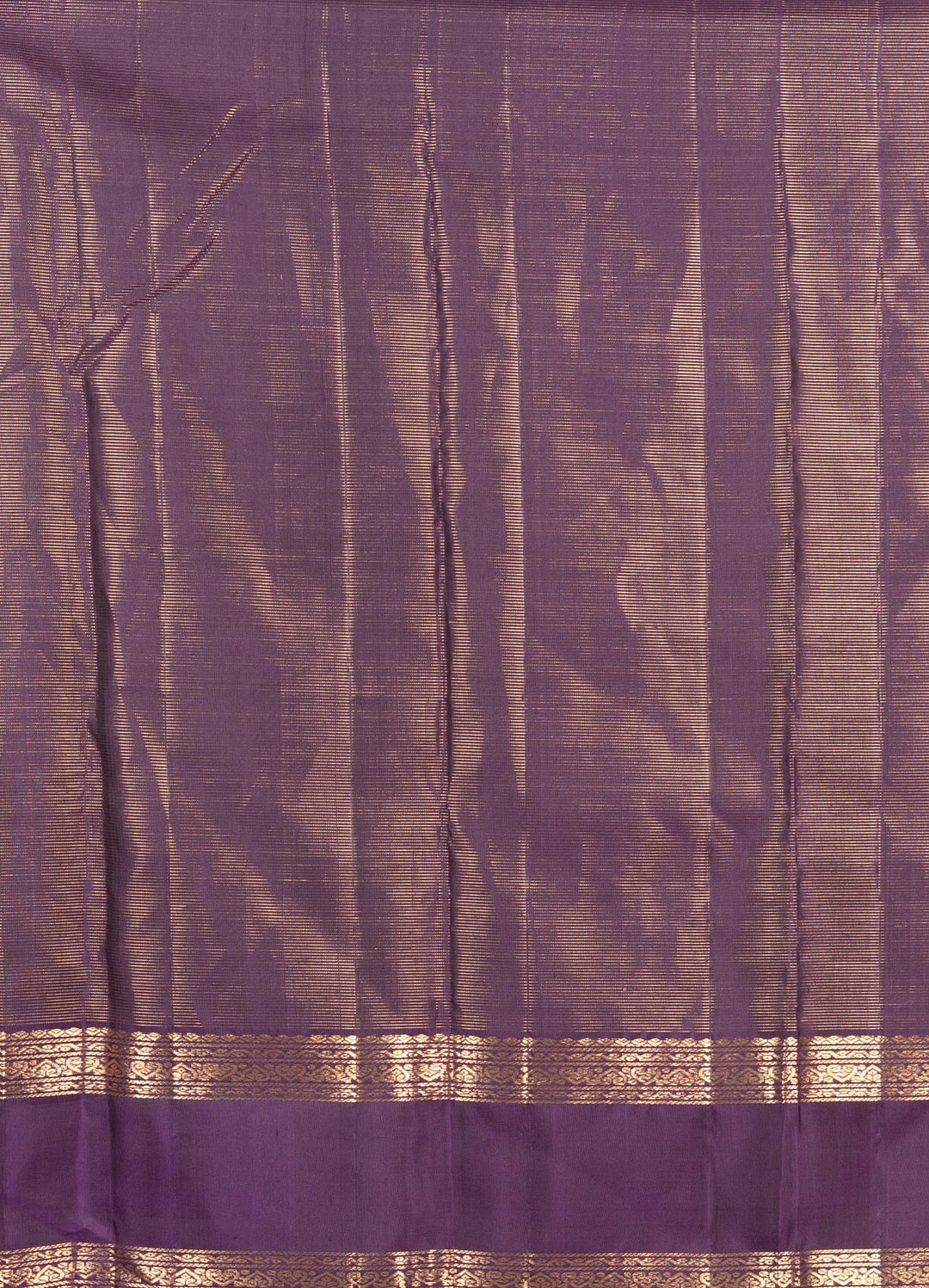 Leaf Green And Violet Vairaoosi Kanchipuram Silk Saree