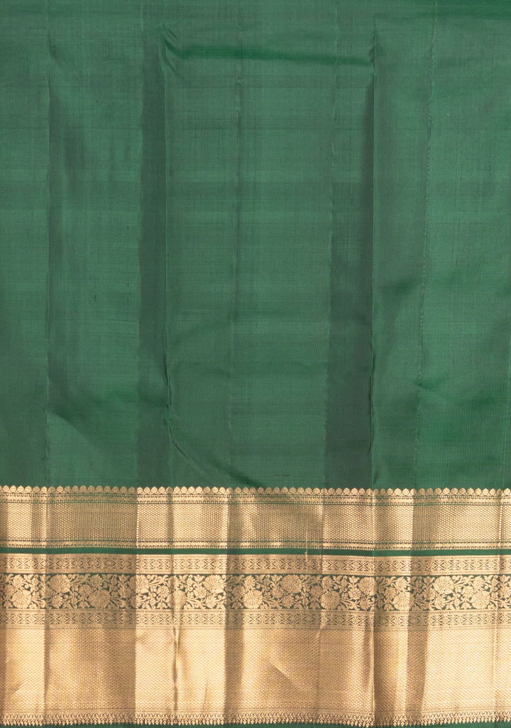 Purple And Green Korvai Silk Saree
