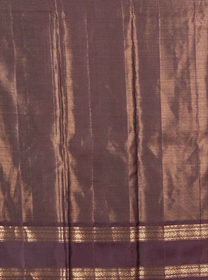 Fenugreek And Brown Vairaoosi Silk Saree