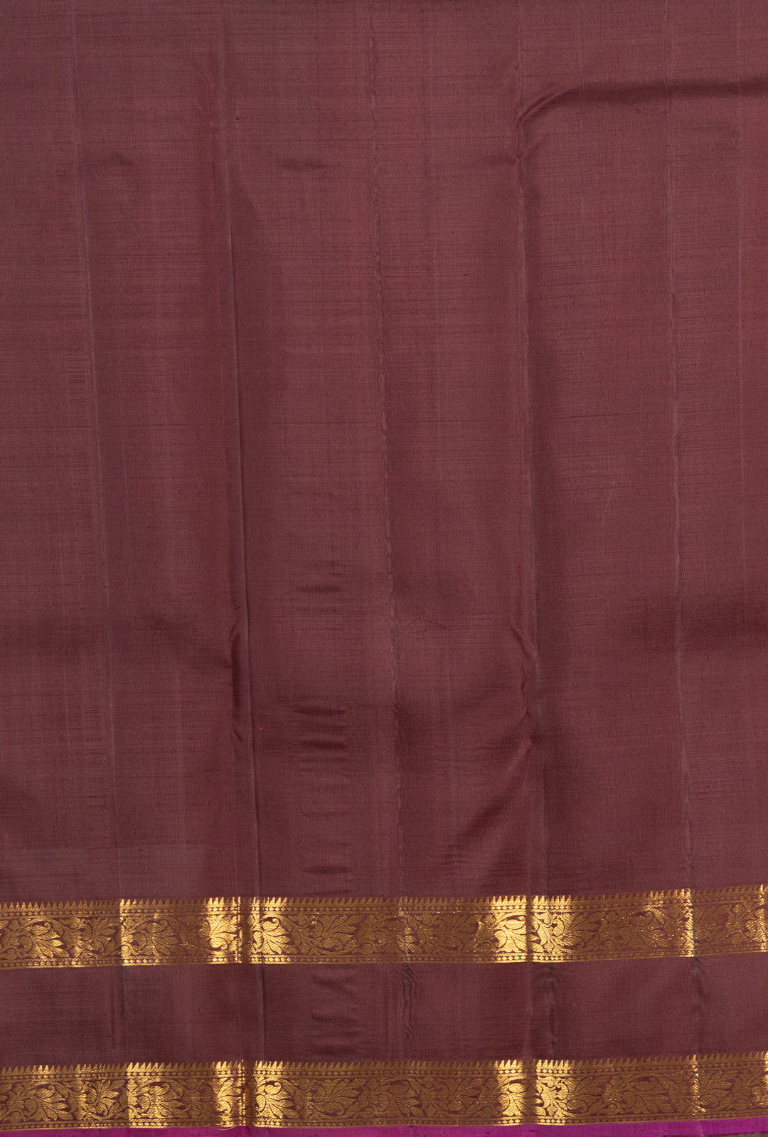 Lavender And Brown Vintage Kanji Silk Saree