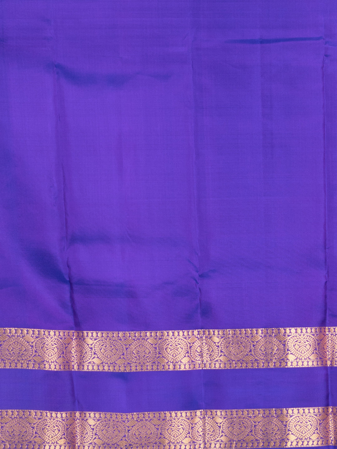 Indigo Blue Retta Petu Kanji Silk Saree
