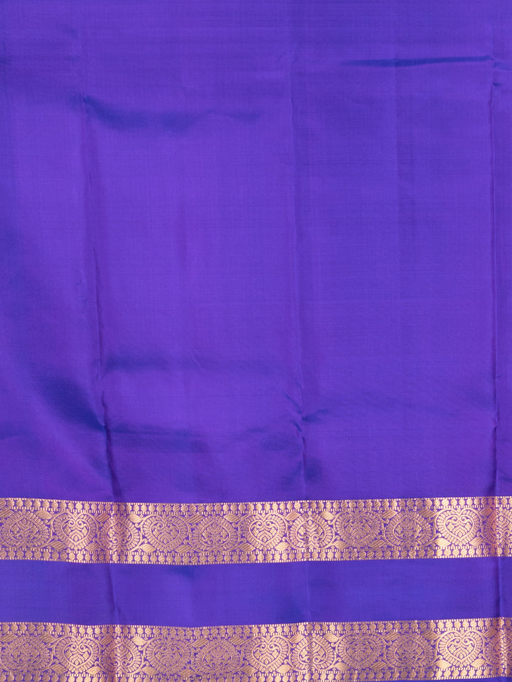 Indigo Blue Retta Petu Kanji Silk Saree