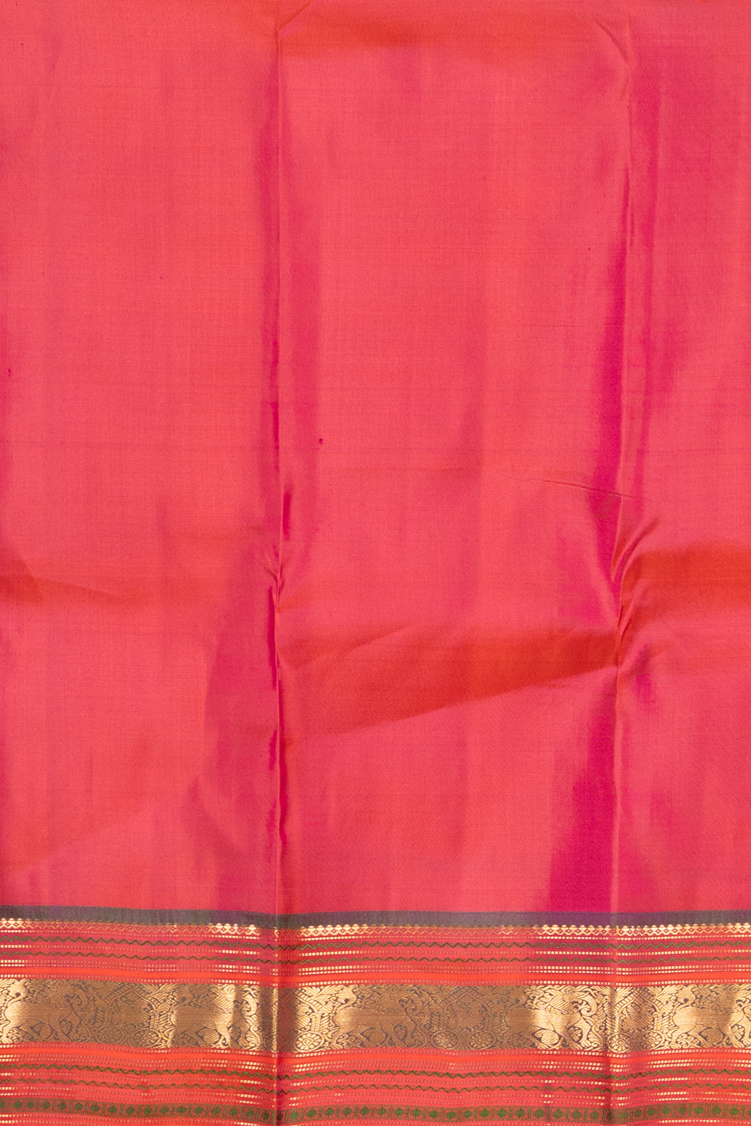Rich Violet and Dual tone orange Kanjivaram silk saree