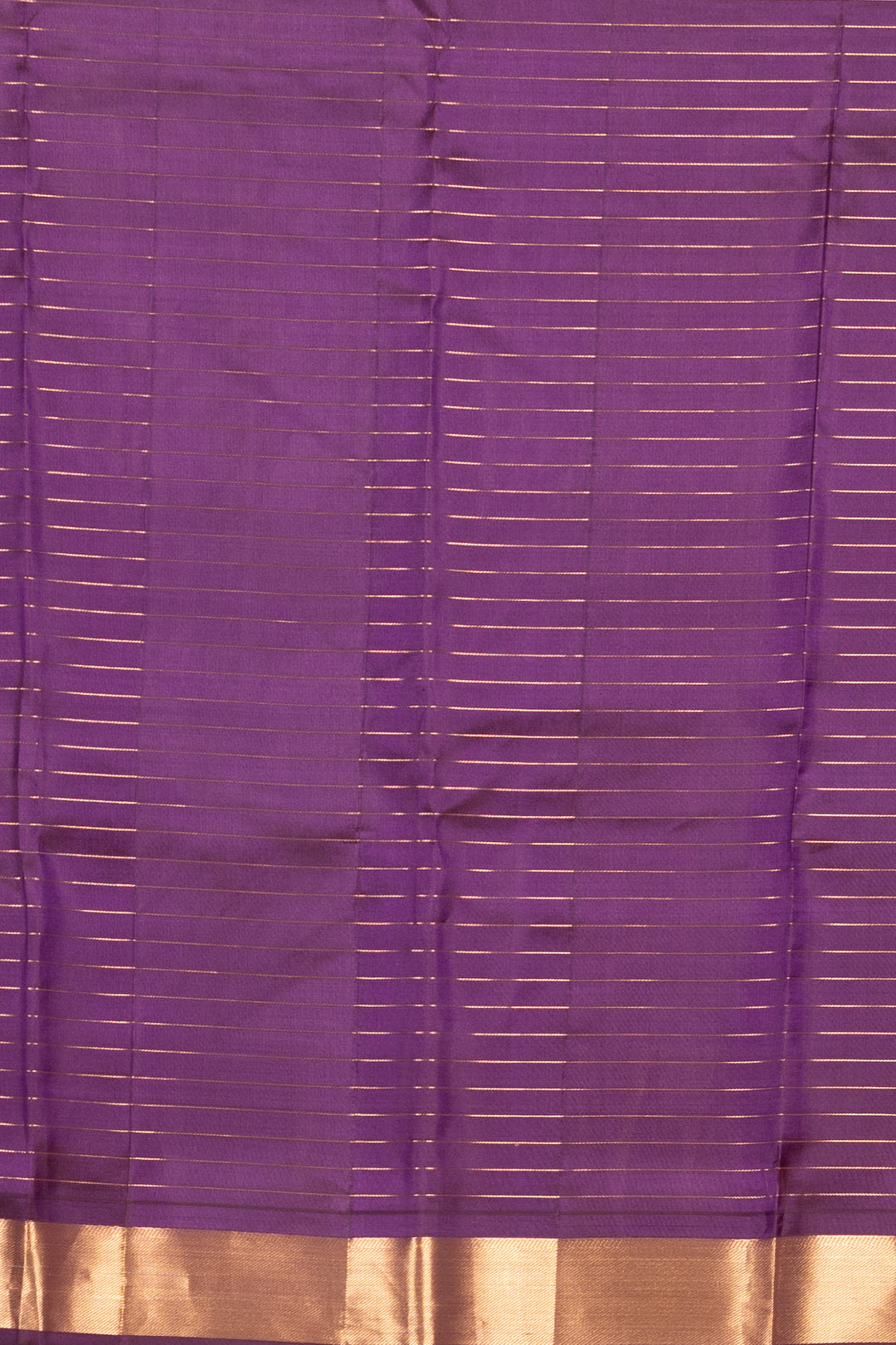 Violet Zari Checked Temple Border Kanji silk saree