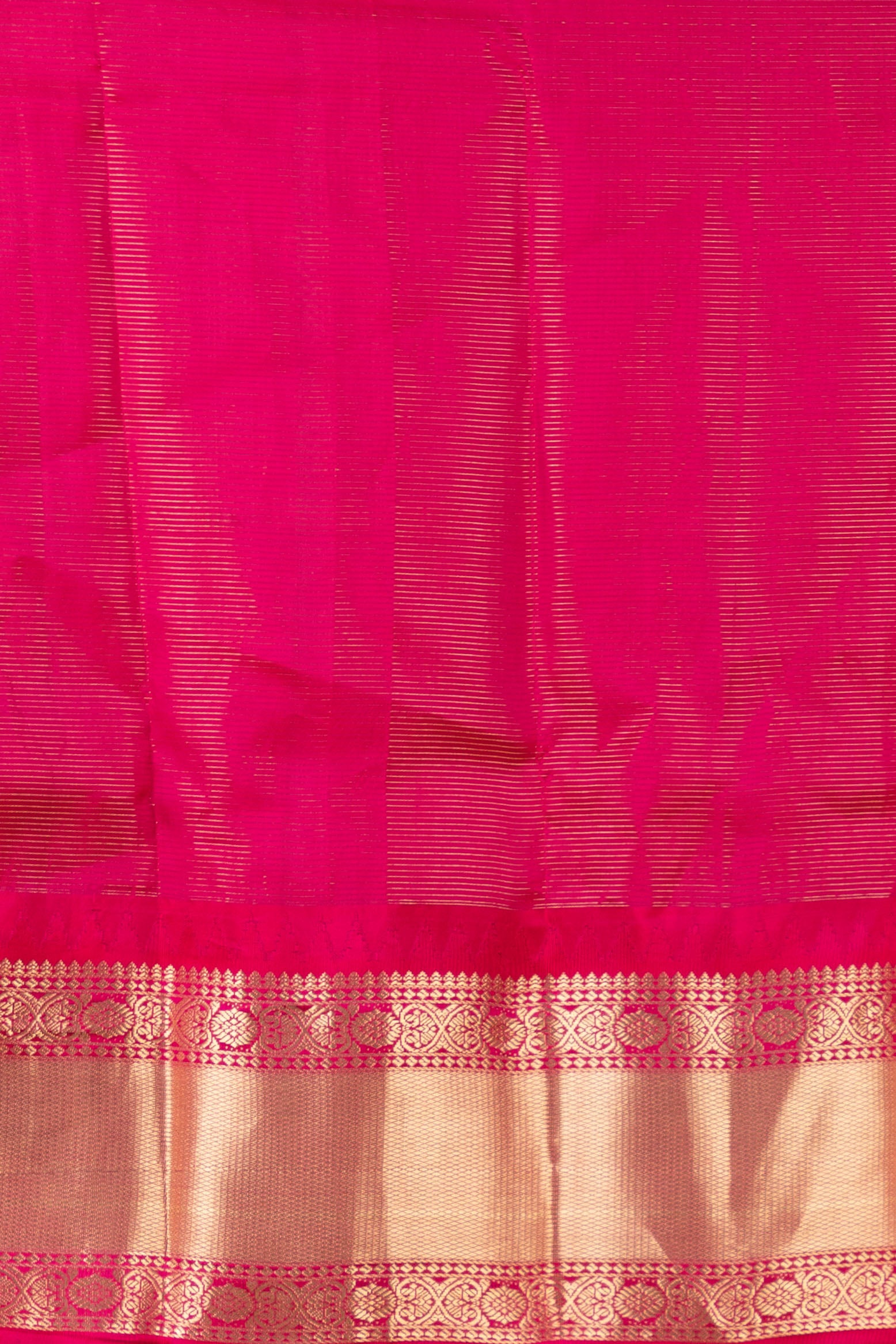 Goldenrod Yellow and Dual Tone Pink Jari Checked Pure Kanjivaram Silk Saree