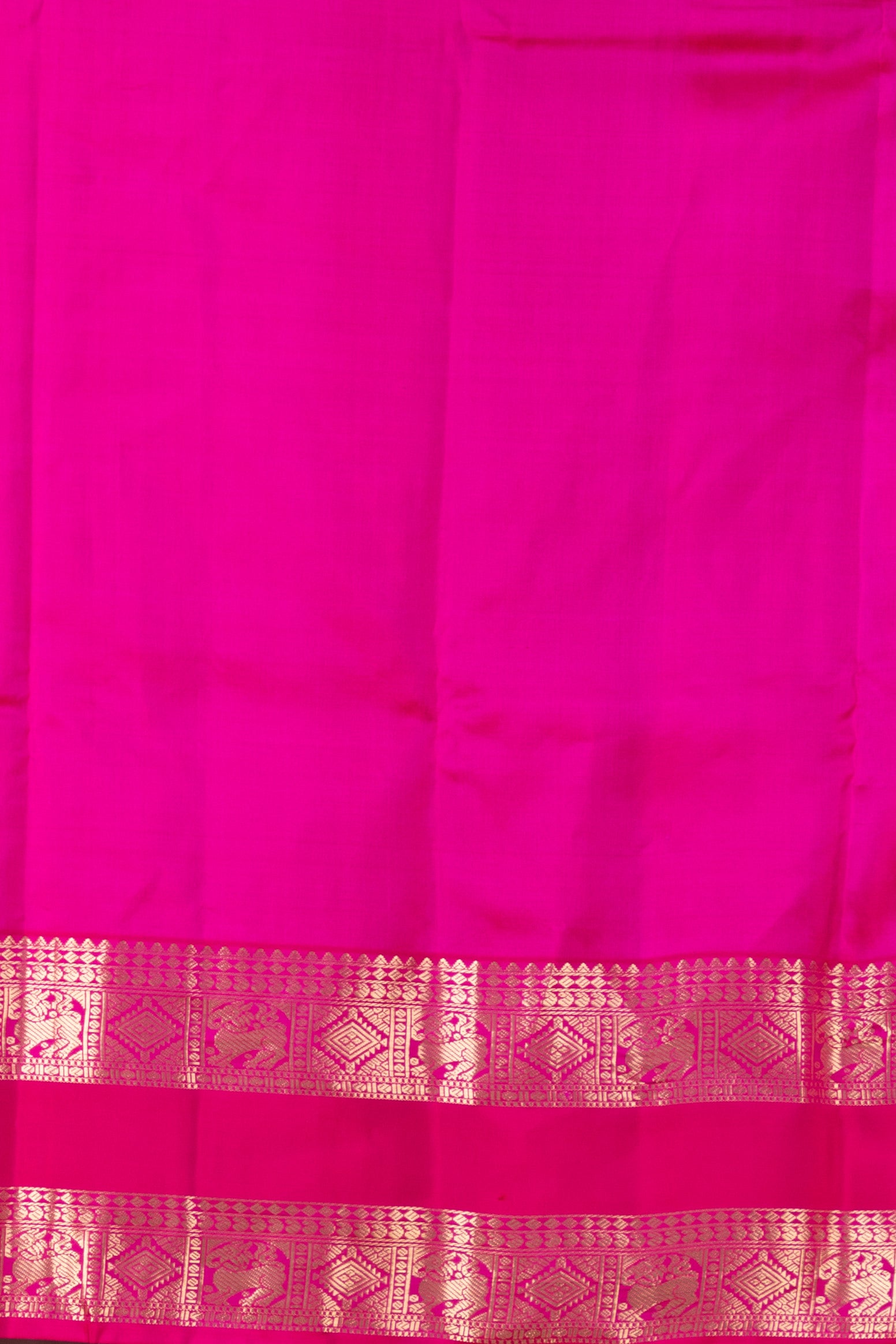 Jungle Green and Spring Creise Korvai Pure Kanjivaram Silk Saree