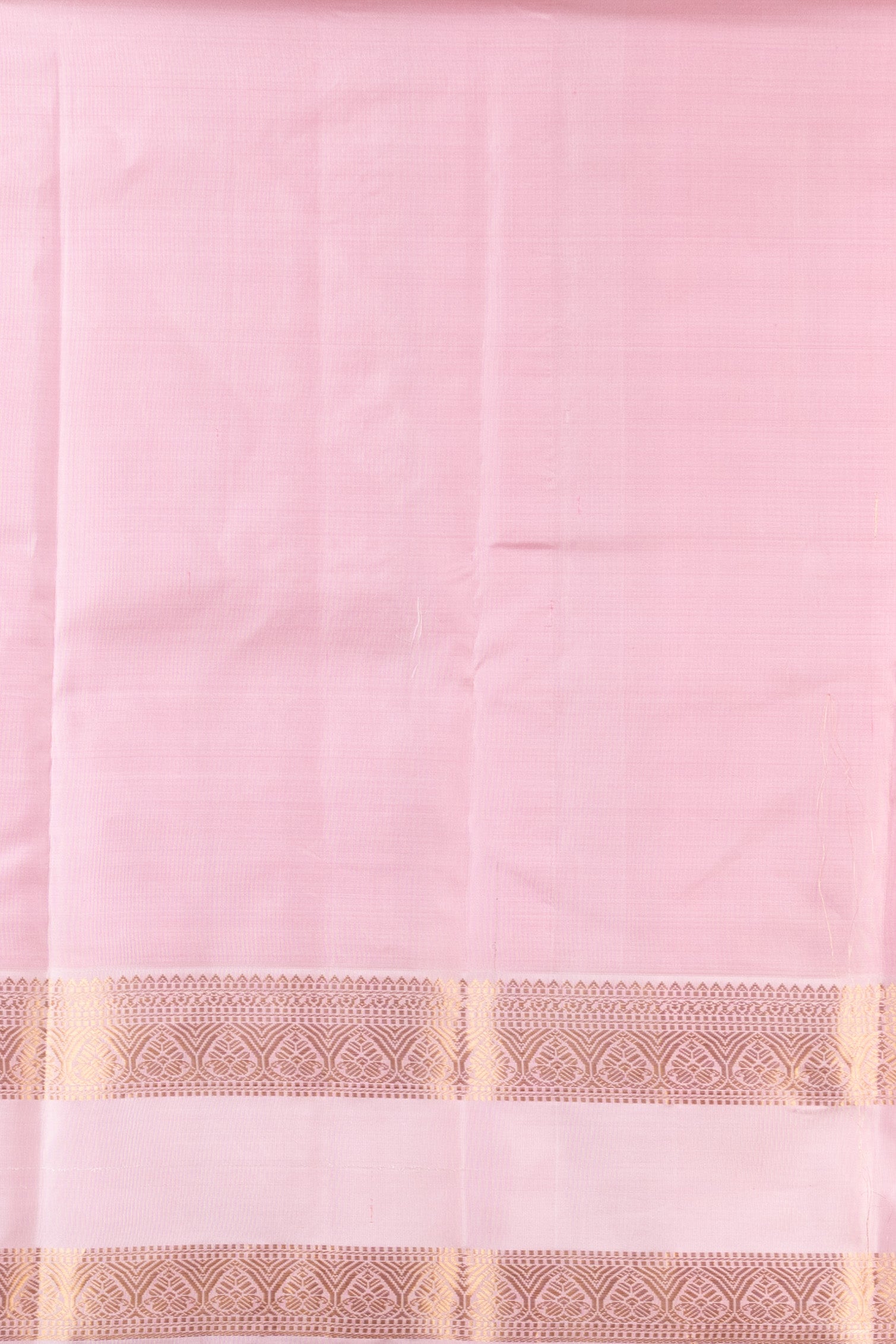 Peacock Blue and Baby Pink Jari Checked Pure Kanjivaram Silk Saree