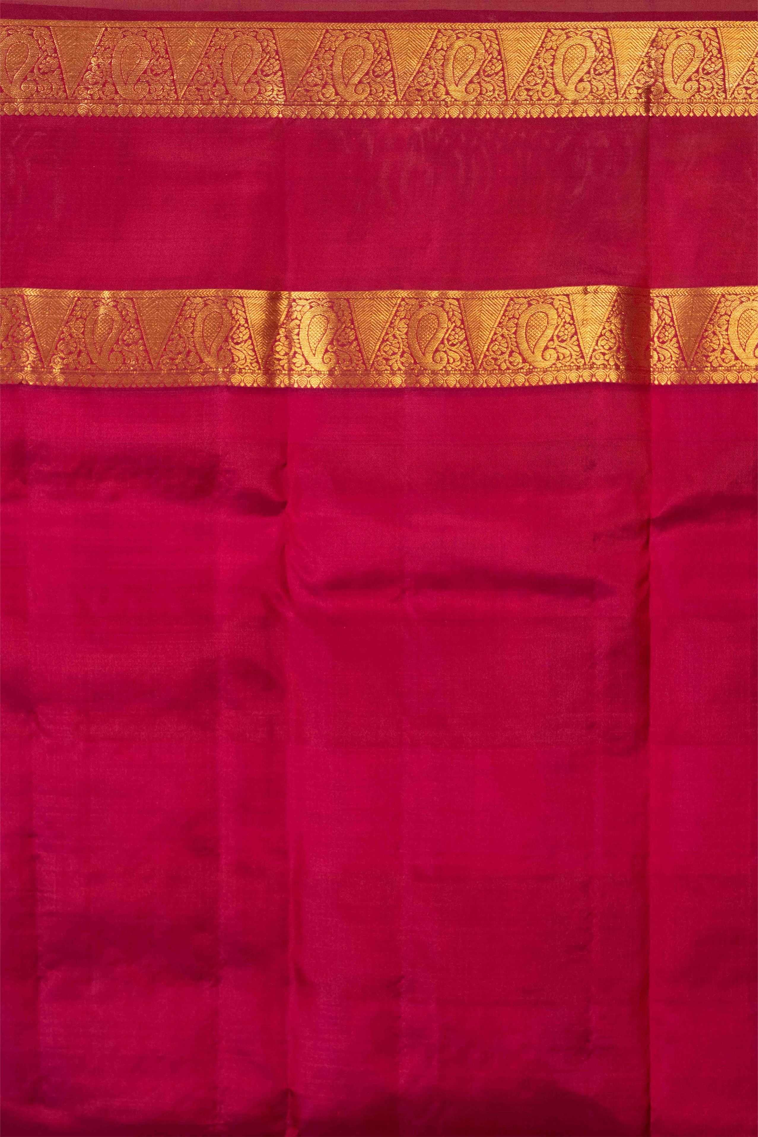 Indigo Blue and Grape Purple Paalum Pazhamum Pure Kanjivaram Silk Saree
