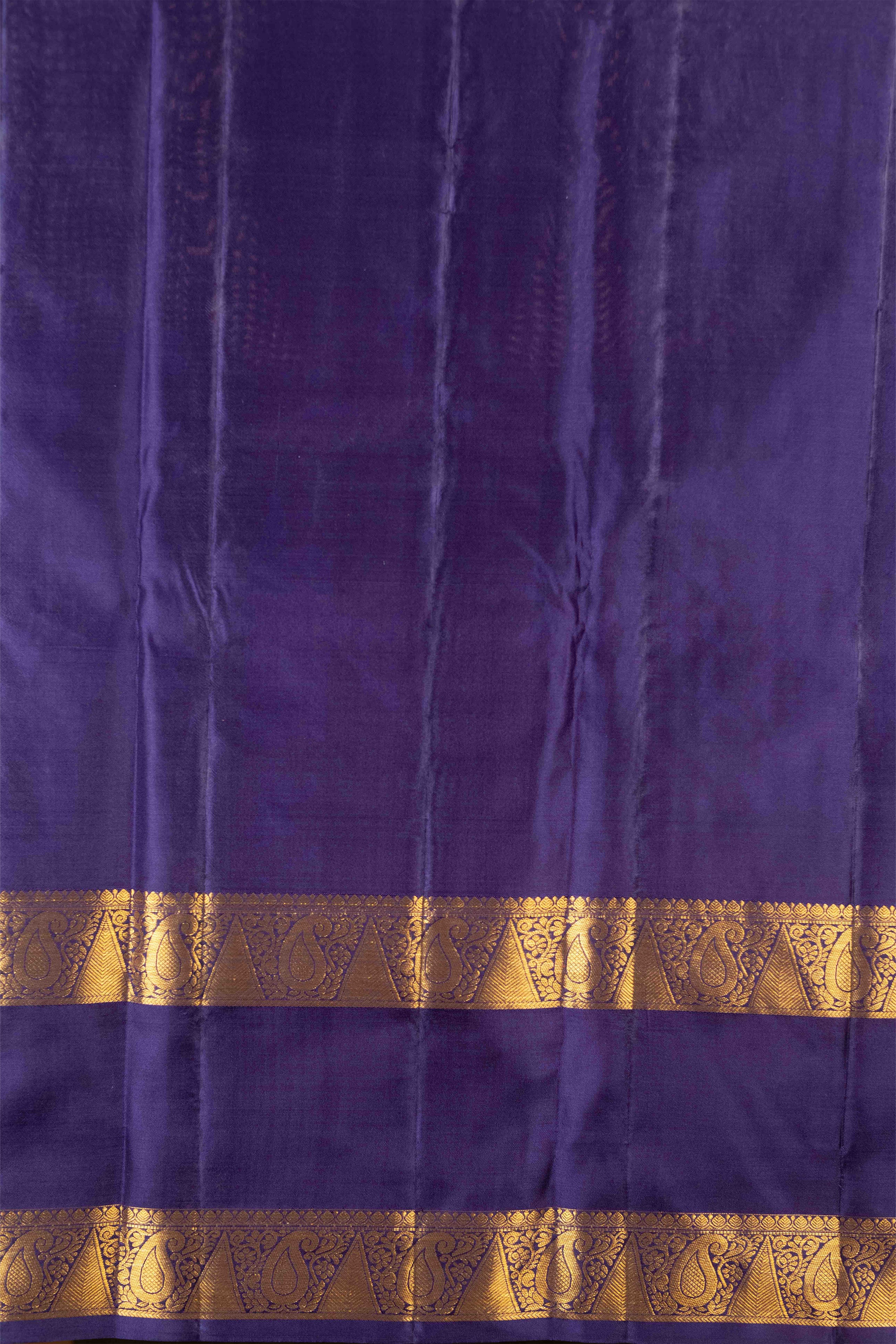 Purple and Midnight Violet Paalum Pazhamum Pure Kanjivaram Silk Saree