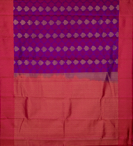 Purple Designer Weave Silk Saree Pure Touch Silk Saree