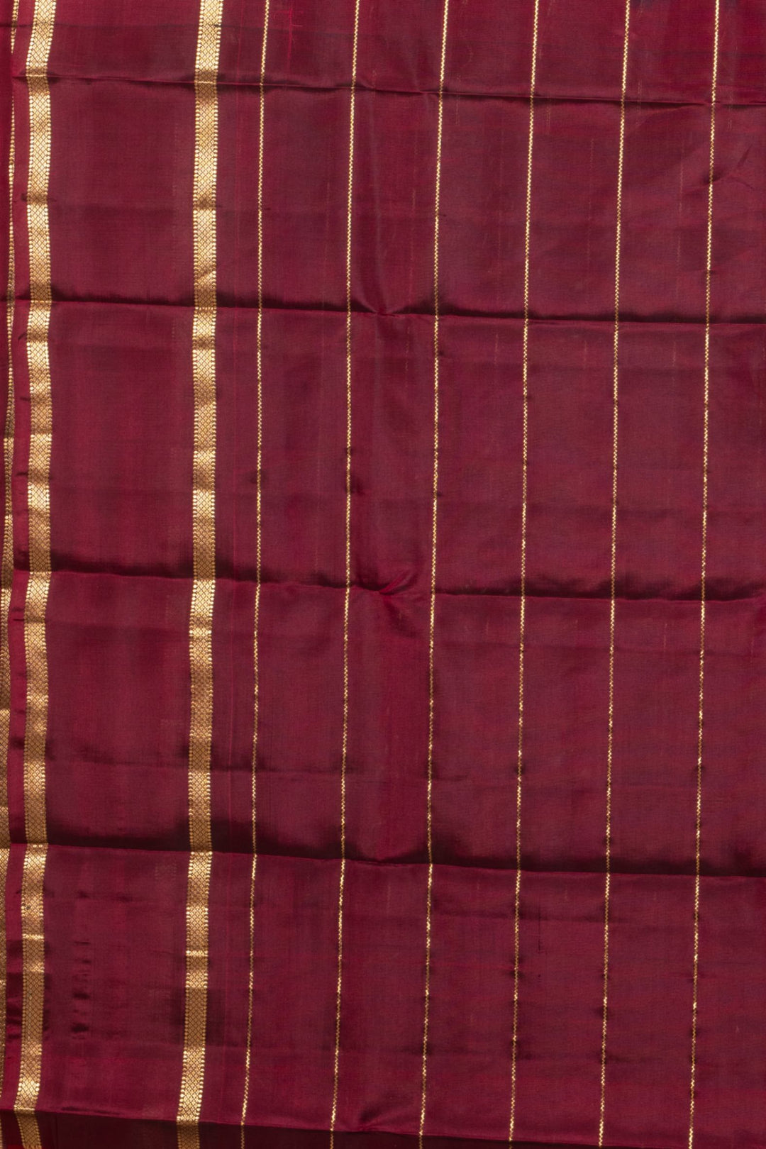 Navy Blue And Maroon Pure Touch Silk Saree