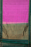 Lavender And Green Pure Touch Silk Saree