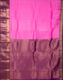 Pink Purple Pure Touch Silk Saree