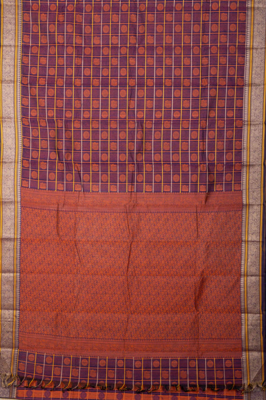 Purple Kanchi Cotton Saree