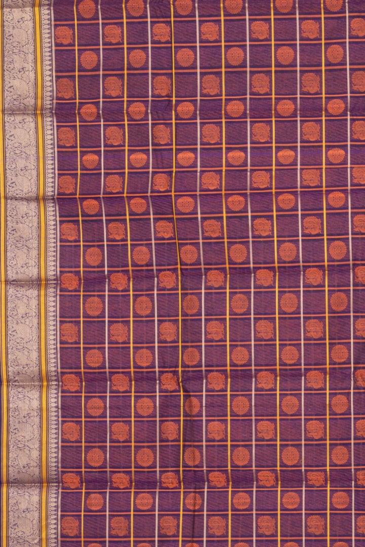 Purple Kanchi Cotton Saree