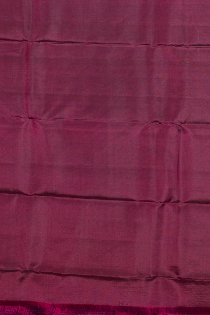 Blue And Maroon Pure Touch Silk Saree