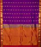 Purple Pure Touch Silk Saree
