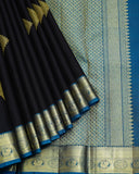 Black Kanchi Silk Saree