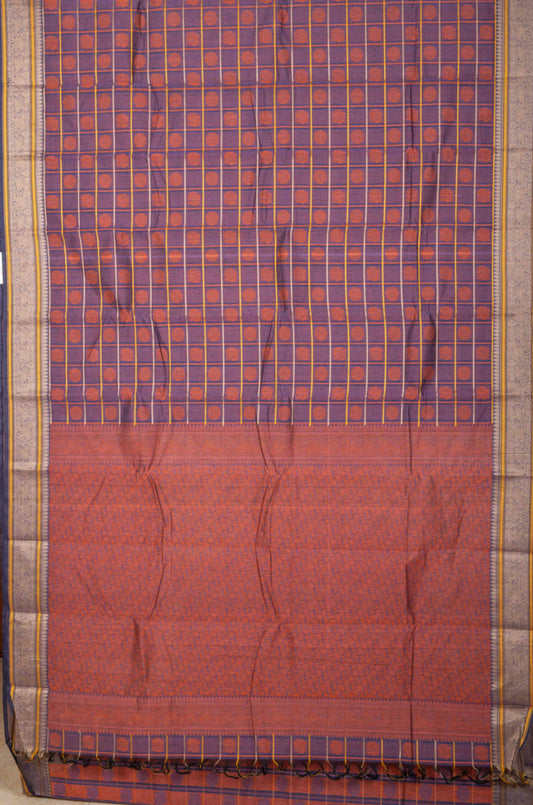 Lavender Kanchi Cotton Saree