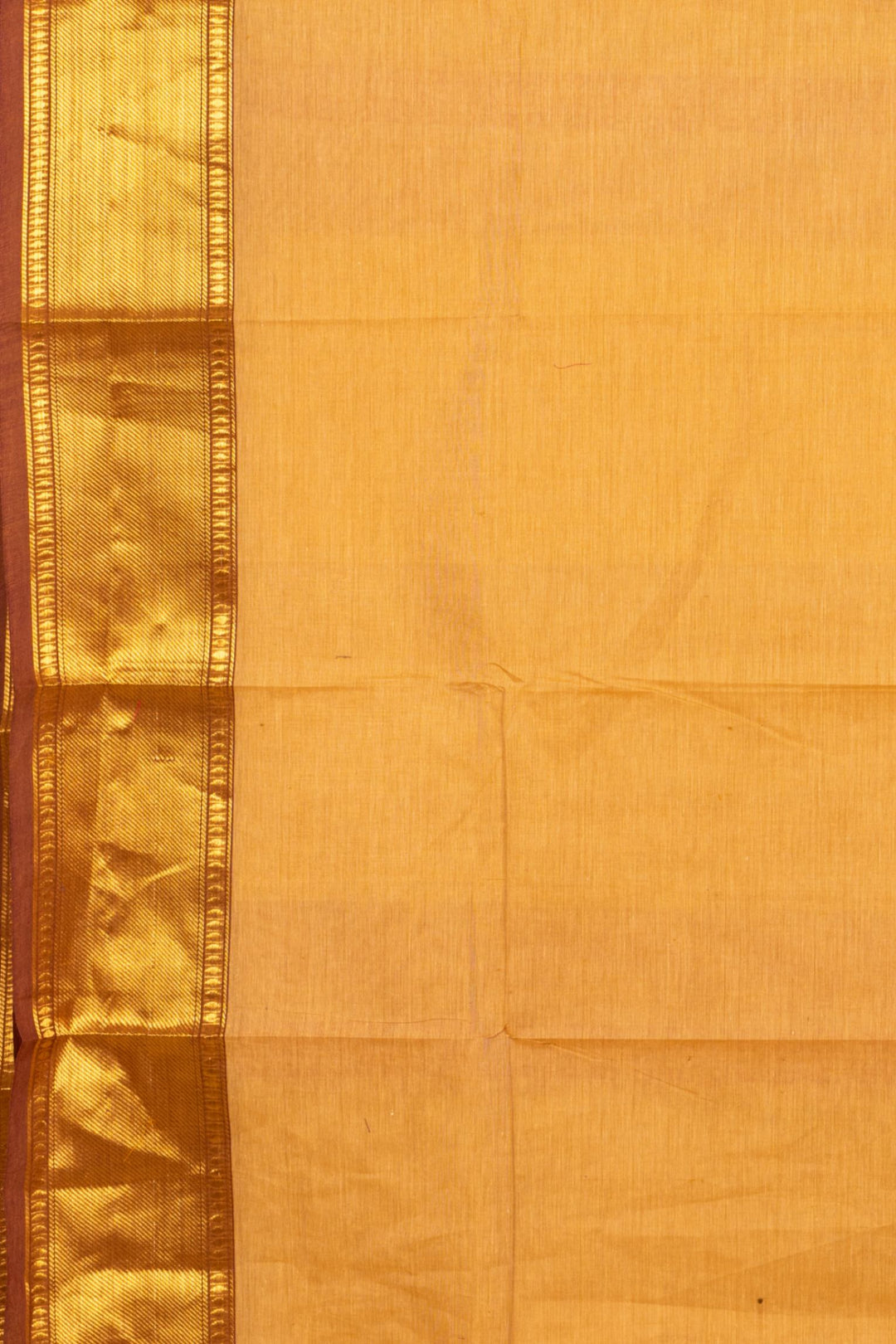 Beige Colour Pure Kanchi Cotton Saree