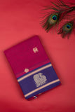 Magenta Pink Kanchi Cotton Saree