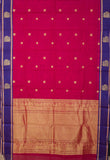 Magenta Pink Kanchi Cotton Saree