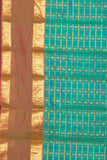 Dual Tone Aqua Blue Kanchi Cotton Saree