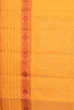Beige And Lavender Pure Kanchi Cotton Saree