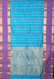 Blue And Lavender Pure Kanchi Cotton Saree