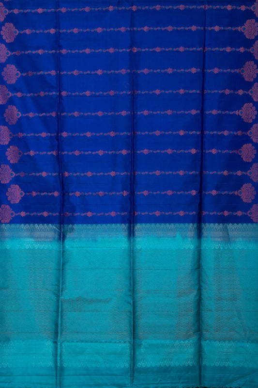 Blue Colour Pure Touch Silk Saree