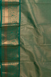 Mustard And Green Brocade Semi Silk Saree