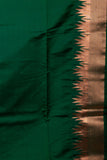 Grey And Green Soft Silk Saree