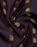 Brown and Pink Silk Saree