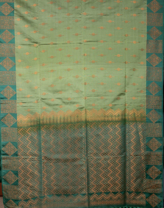 Sage Green Soft Silk Saree