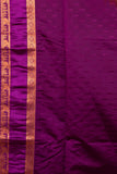 Brown And Purple Soft Silk Saree