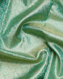 Turquoise Tissue Silk Saree