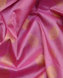 Pink and Blue Combination Saree