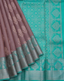 Pastel Chocolate Silk Saree