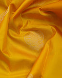 Yellow and Blue Combination Silk Saree