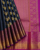 Navy Blue Pattu Saree