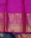 Navy Blue Pattu Saree