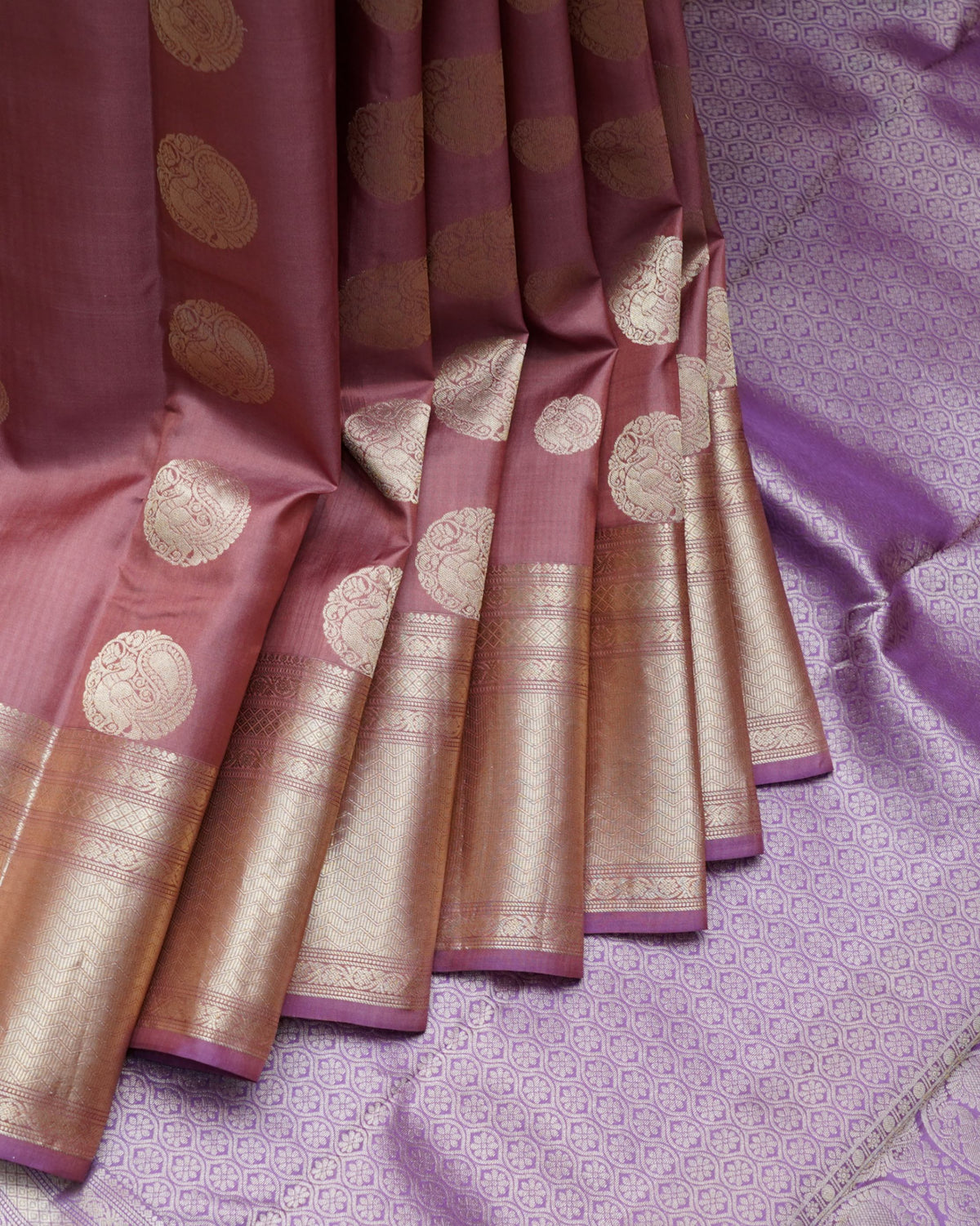 Chocolate Colour Silk Saree