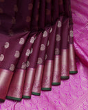 Brown Colour Pattu Saree