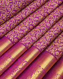 Purple designer kanjivaram silk saree