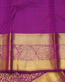 Purple designer kanjivaram silk saree